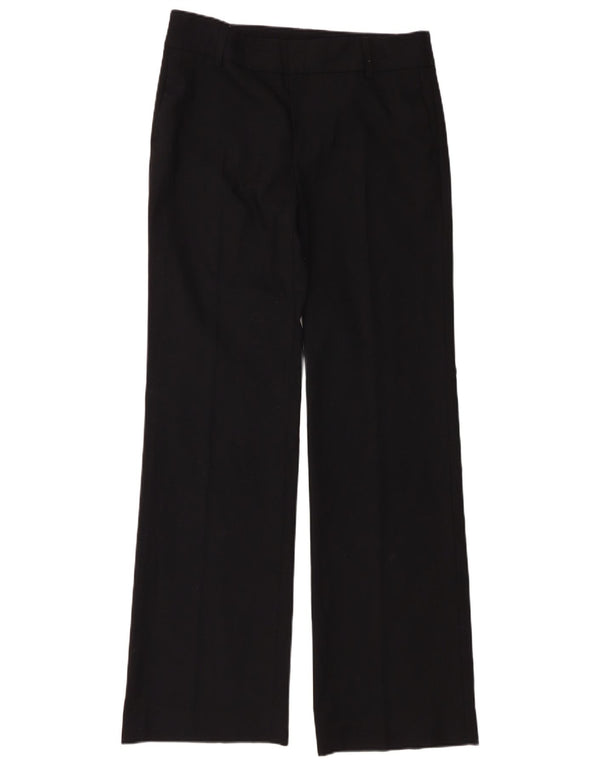 Zara Pantalon de costume bootcut taille haute pour femme EU 40 Medium W30 L34 Noir