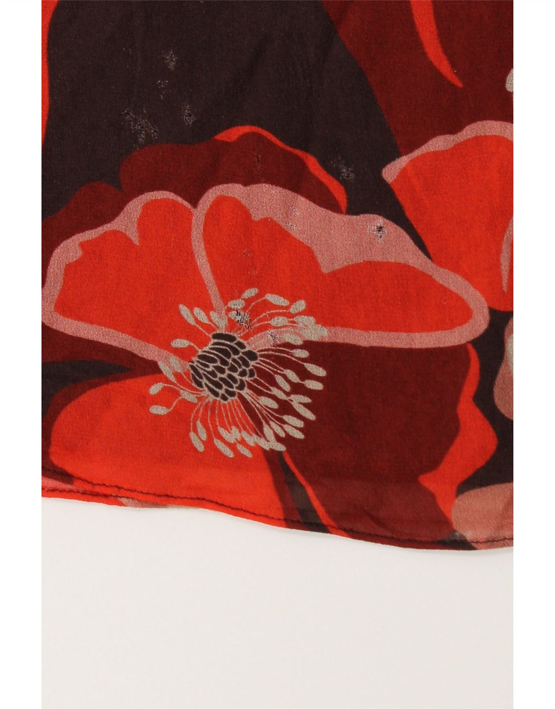 ELENA MIRO Chemisier à manches 3/4 pour femme UK 16 Large Rouge Floral Viscose