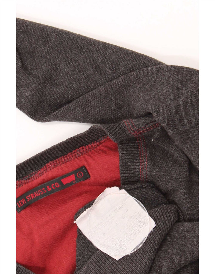 Levi's Pull Col V Homme Petit Gris Coton