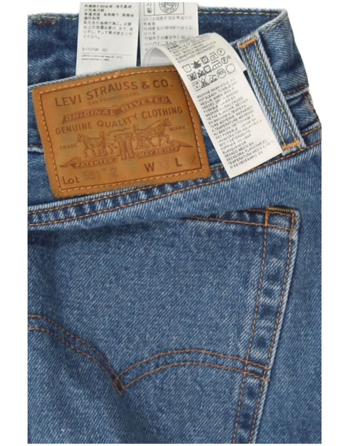 Levi's Jean Droit 551 Homme Bleu W33 L32 Coton