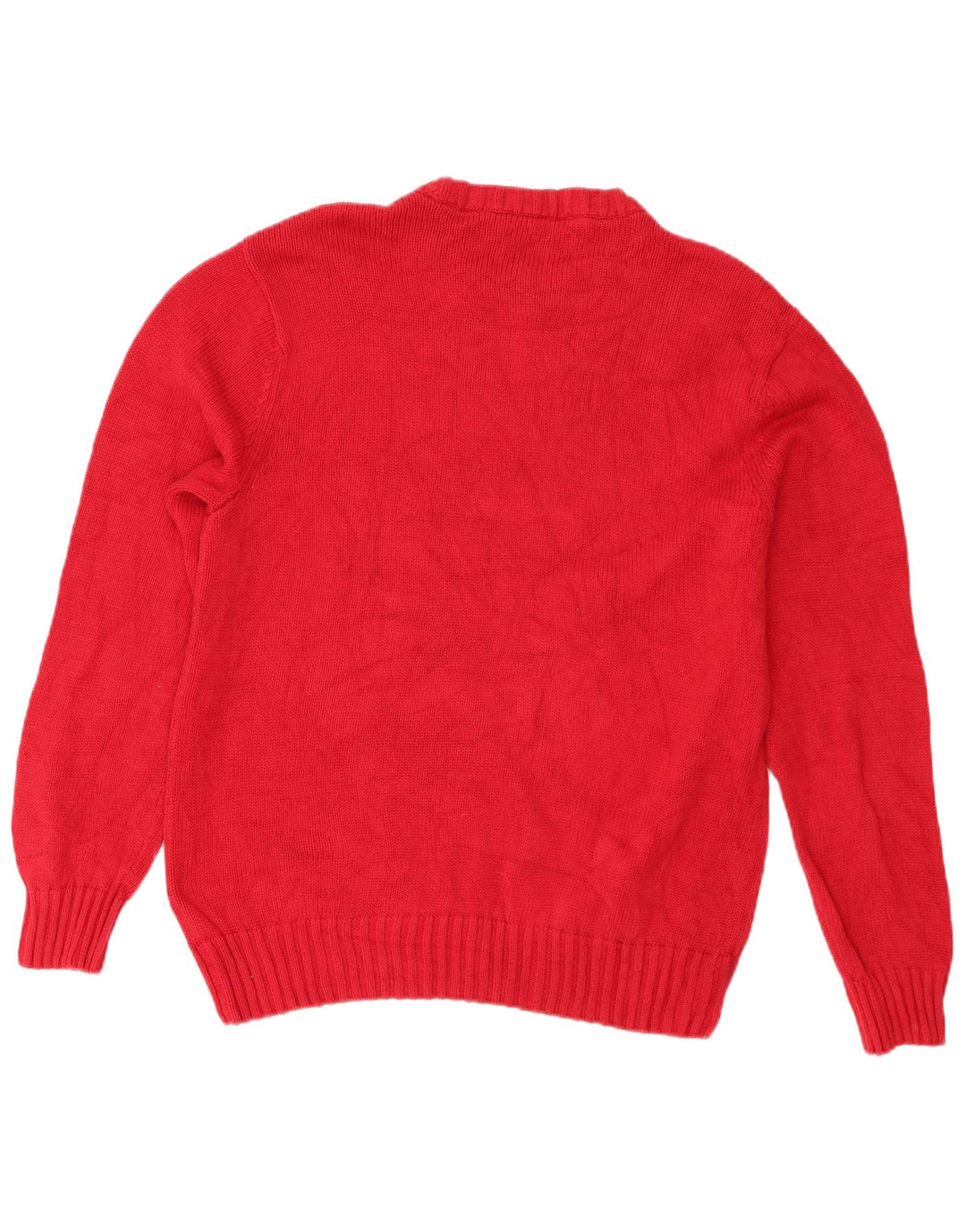 Chaps Pull à col rond pour homme en coton rouge Large