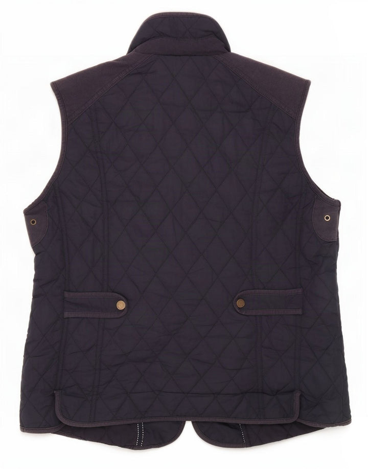 John Lewis Gilet matelassé pour femme UK 16 Large Bleu Marine Polyester