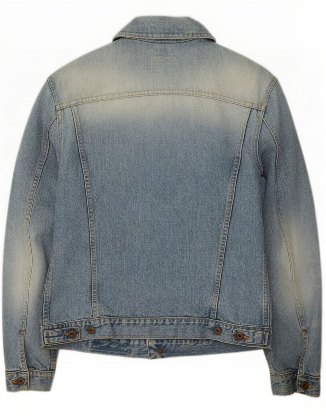 Roy Rogers Veste en jean délavé à l'acide pour homme UK 36 Petit Bleu