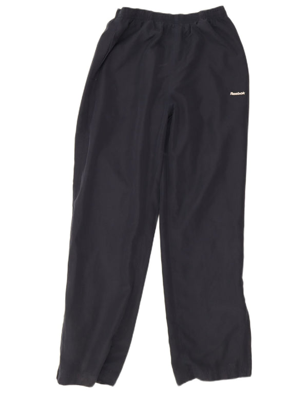 Reebok Pantalon de survêtement pour femme UK 10 Small Bleu marine Polyester