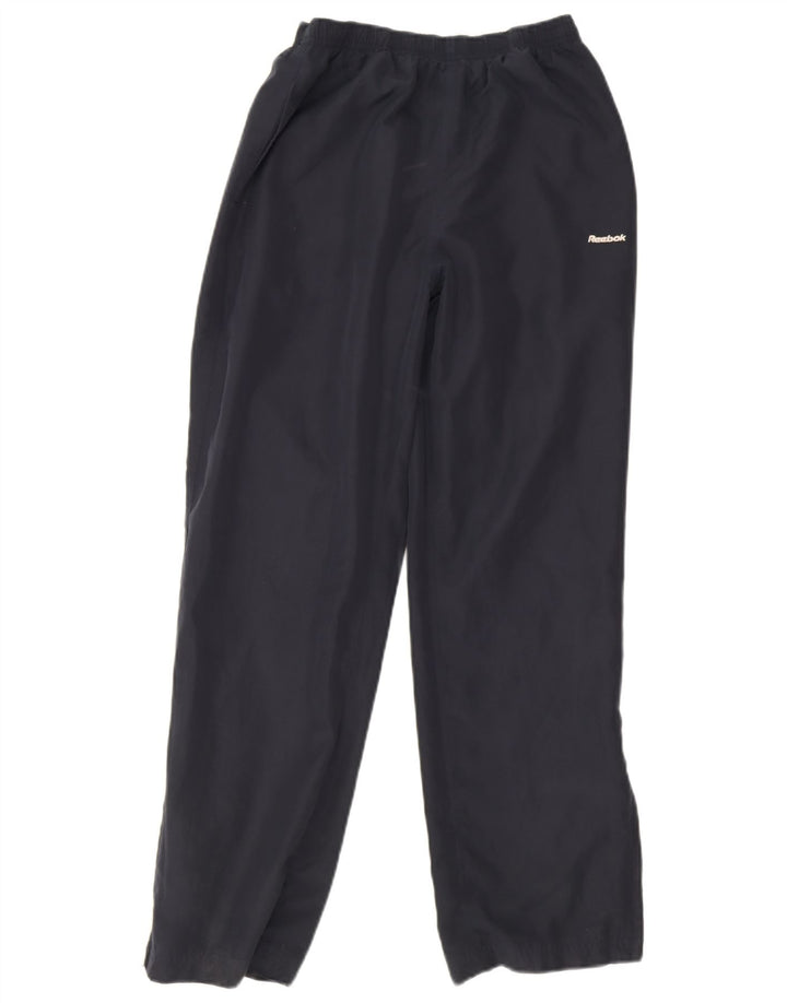 Reebok Pantalon de survêtement pour femme UK 10 Small Bleu marine Polyester