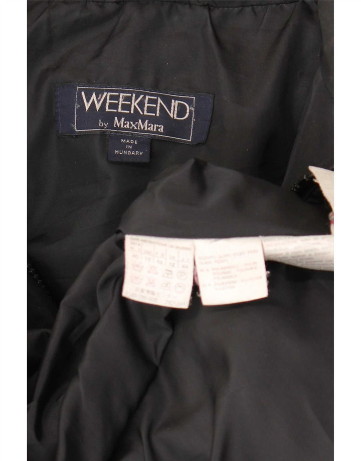 Max Mara Manteau rembourré surdimensionné Weekend pour femme UK 12 Noir moyen Polyamide