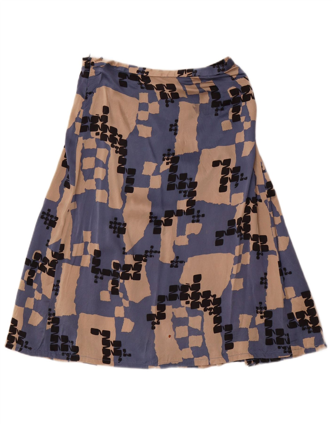 LES COPAINS Ensemble jupe 2 pièces pour femme IT 42 Medium W28 Soie géométrique bleue