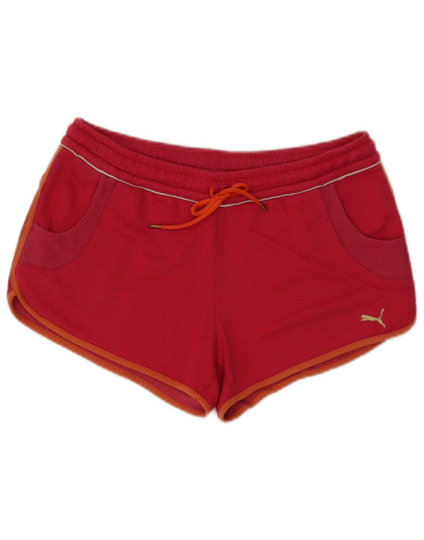 Puma Short de sport pour femme UK 14 Large Rose Coton