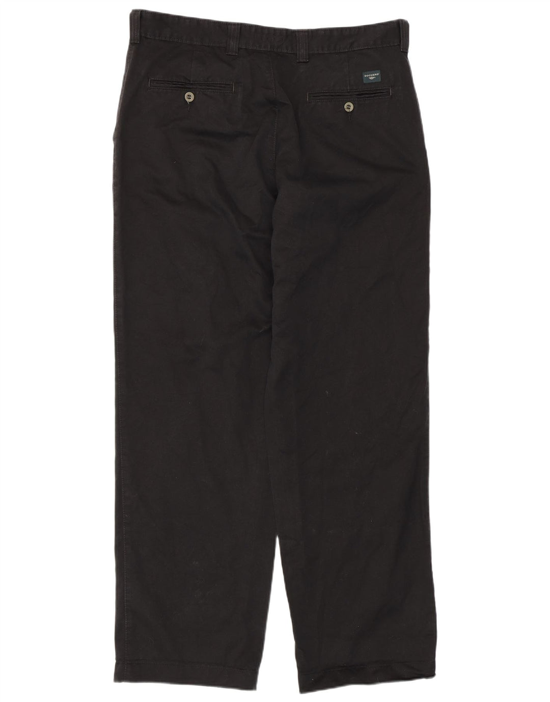 DOCKERS Pantalon Chino Droit Homme W36 L32 Noir Coton