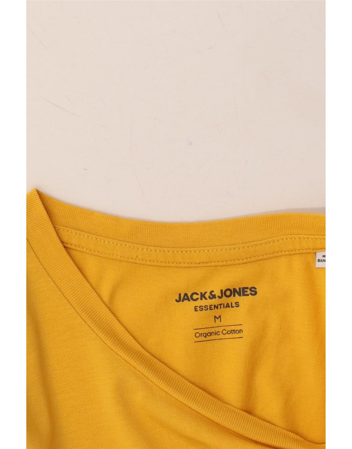 JACK & JONES Mens T-Shirt Top Medium Yellow Cotton Vintage Jack & Jones and Second-Hand Jack & Jones from Messina Hembry 