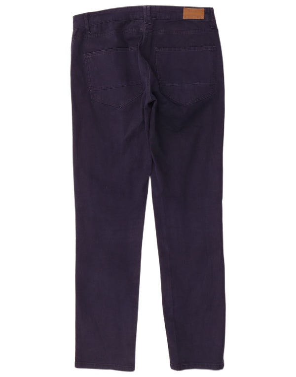 Zara Pantalon décontracté slim pour homme EU 42 Large W32 L31 Bleu marine Coton