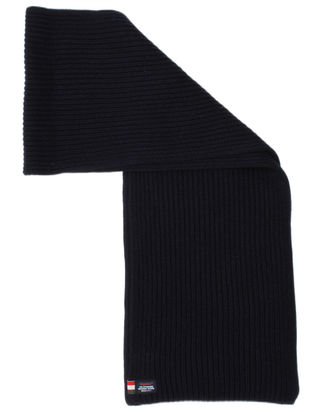 Superdry Écharpe rectangulaire en tricot taille unique bleu marine acrylique classique