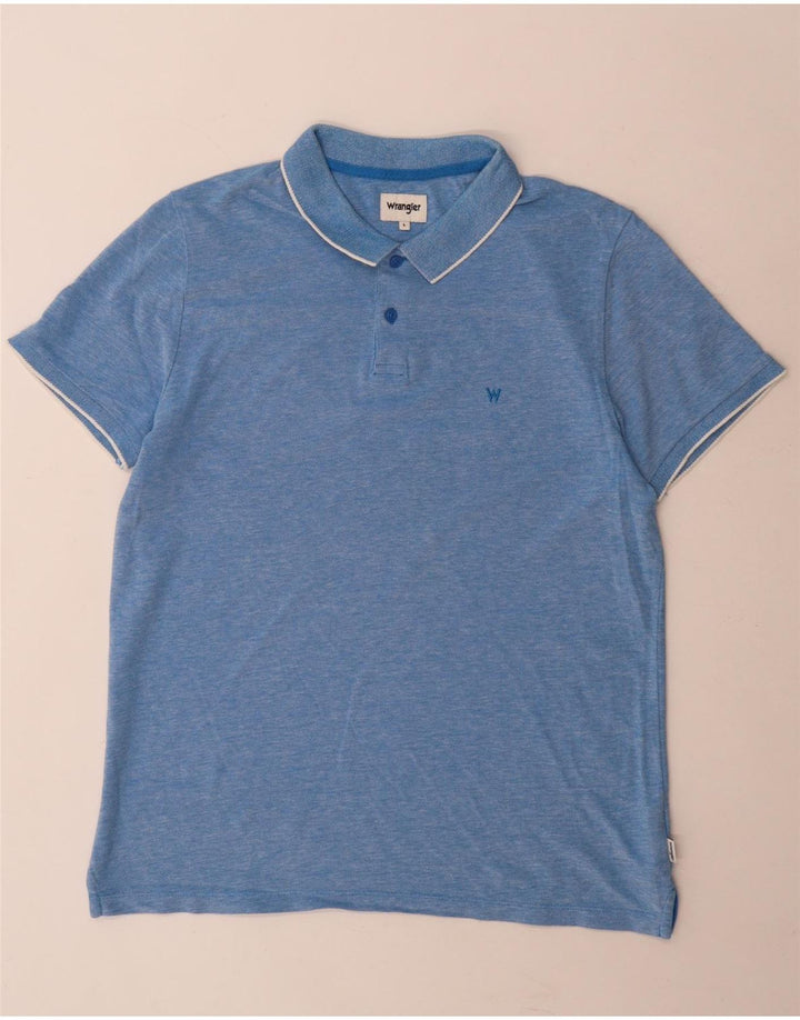 Wrangler Polo Homme Grand Bleu Coton