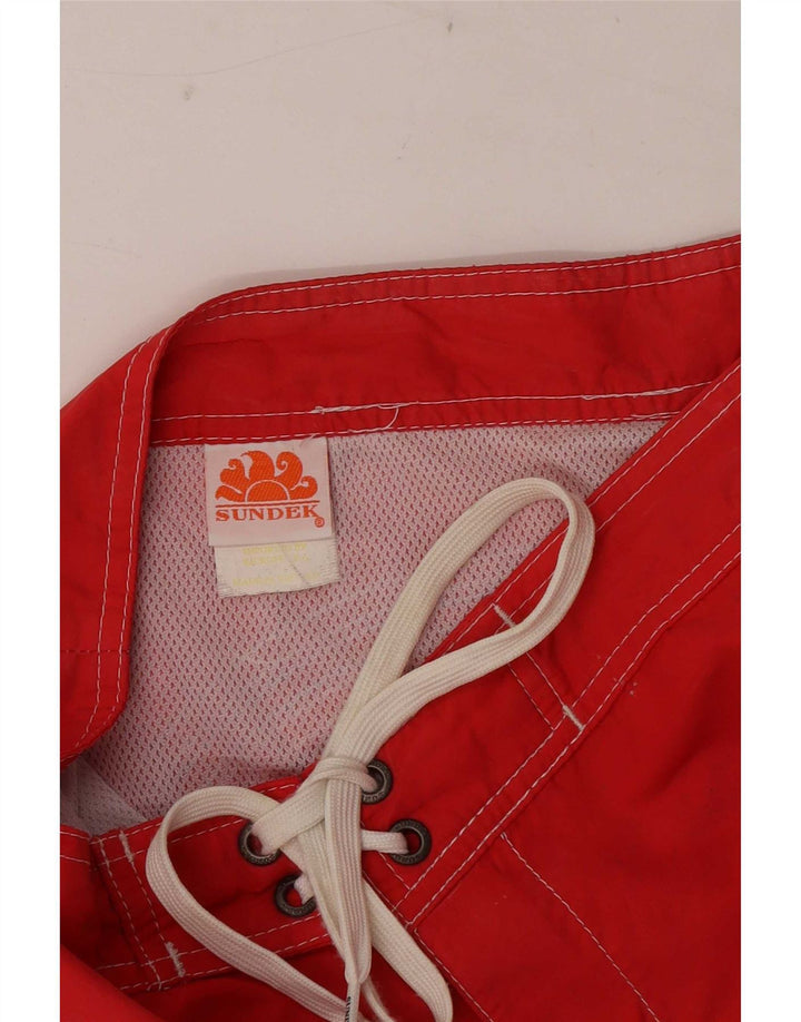 Sundek Short de Bain Homme Nylon Rouge Moyen
