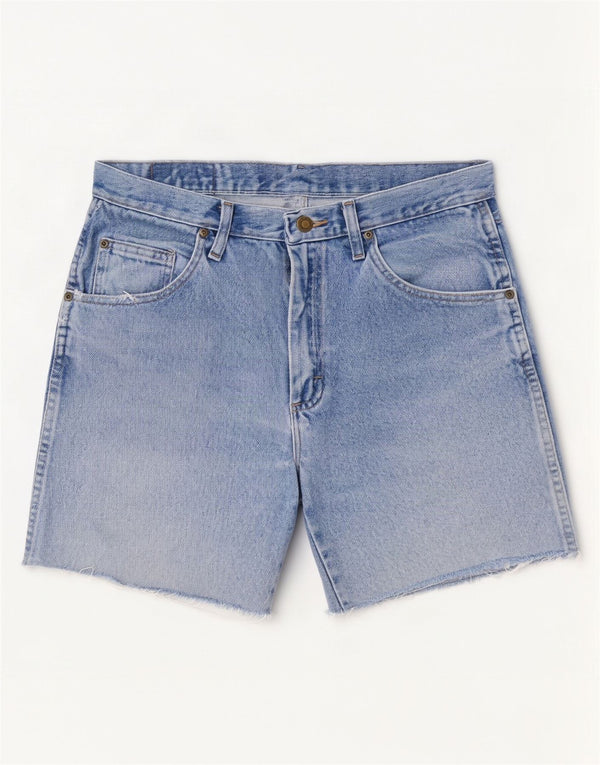 Wrangler Short en jean coupe droite W31 pour homme en coton bleu moyen