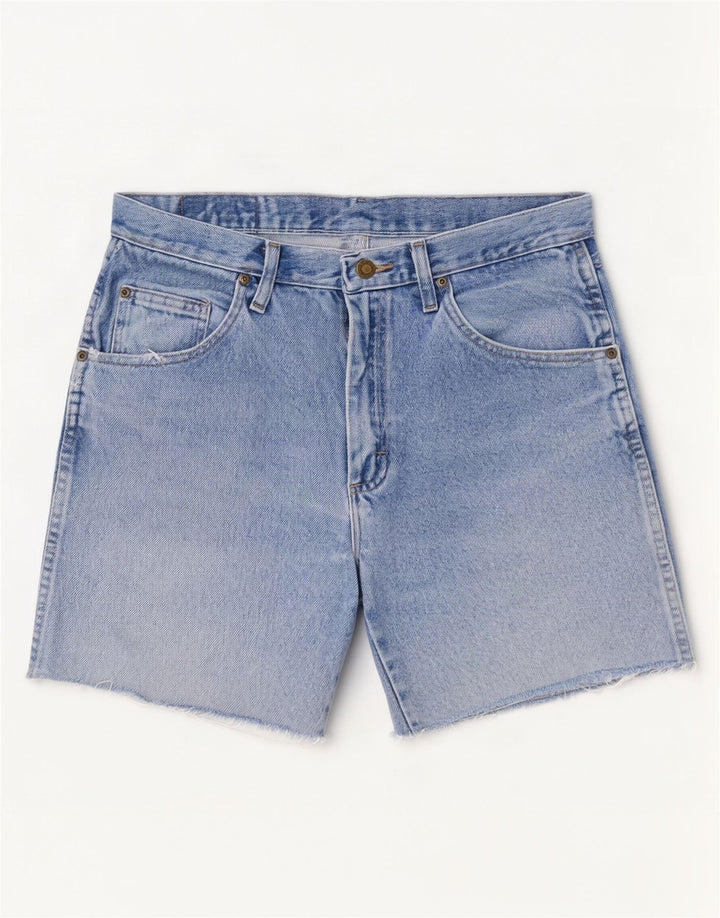 Wrangler Short en jean coupe droite W31 pour homme en coton bleu moyen