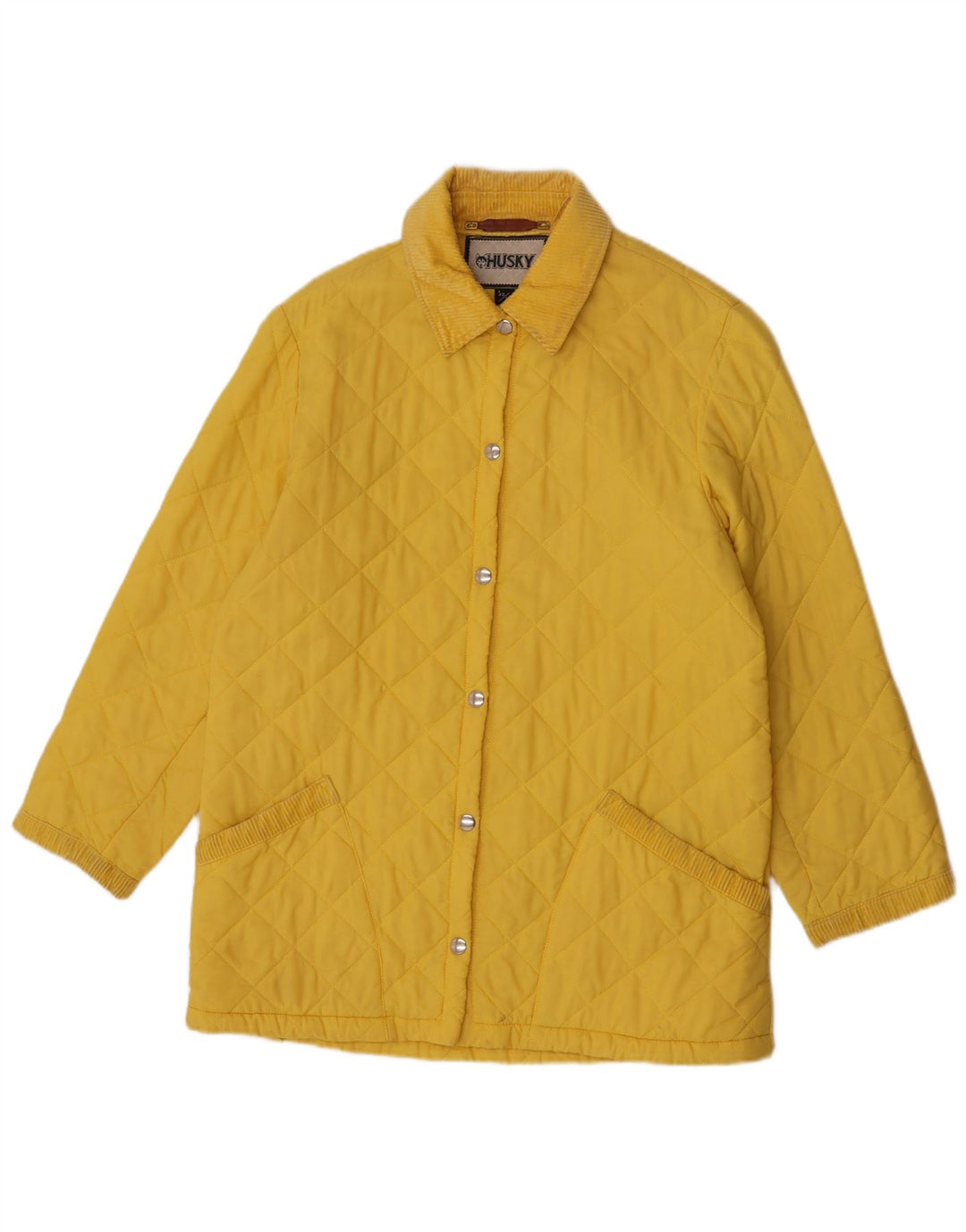 Husky Veste matelassée pour femme UK 12 Medium Jaune Polyamide