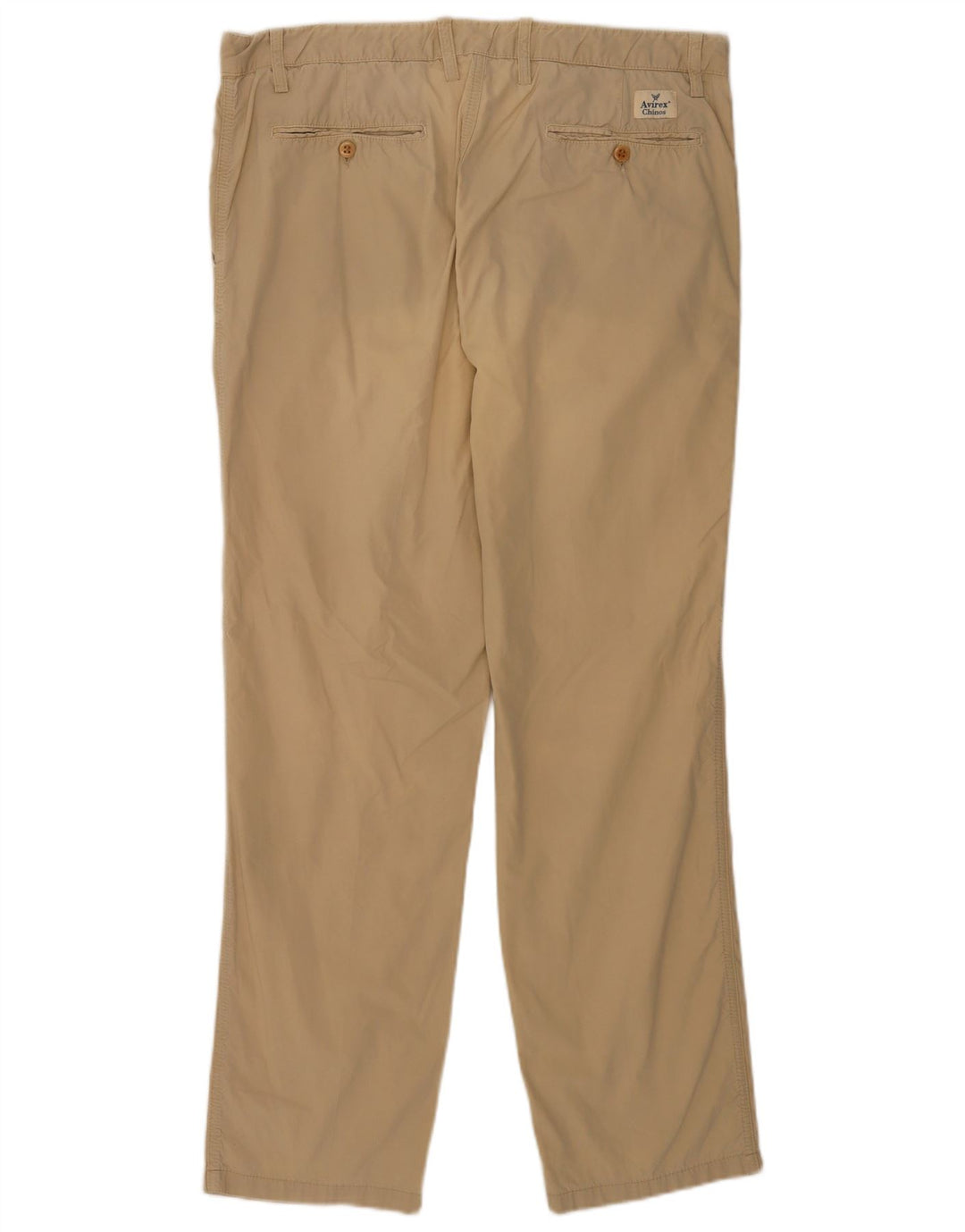 Avirex Pantalon Chino Regular Homme W38 L32 Kaki Coton