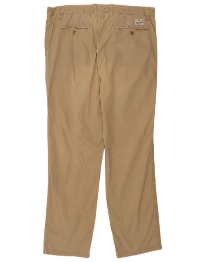 Avirex Pantalon Chino Regular Homme W38 L32 Kaki Coton