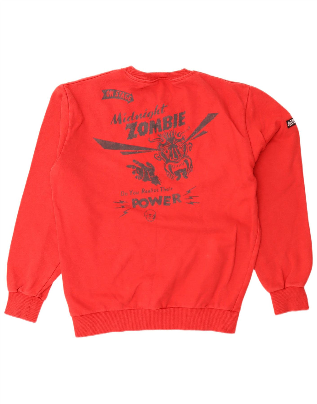 Superdry Sweat-Shirt Graphique Homme Rouge Moyen