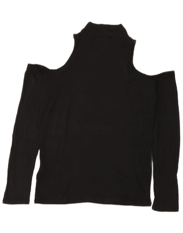 Lipsy Chemisier à épaules dénudées pour femme UK 42 Medium Noir Viscose