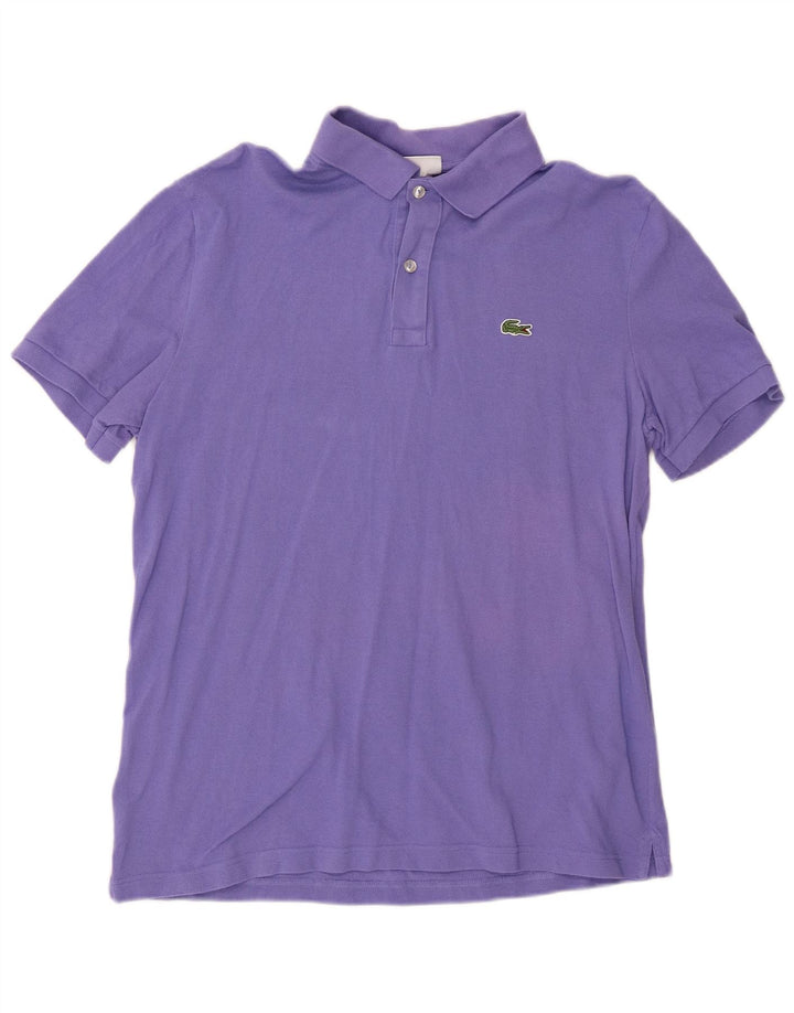 LACOSTE Polo Slim Fit Homme Taille 6 XL Violet Coton