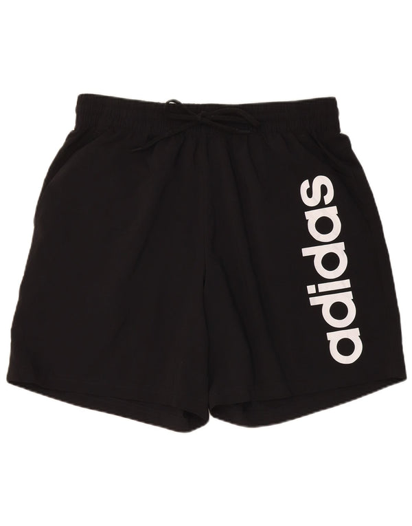 Adidas Short de sport graphique pour homme XL Noir Polyester