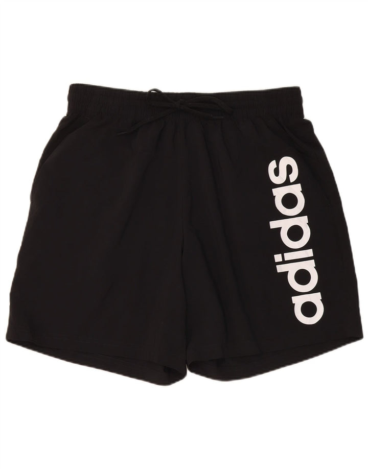 Adidas Short de sport graphique pour homme XL Noir Polyester