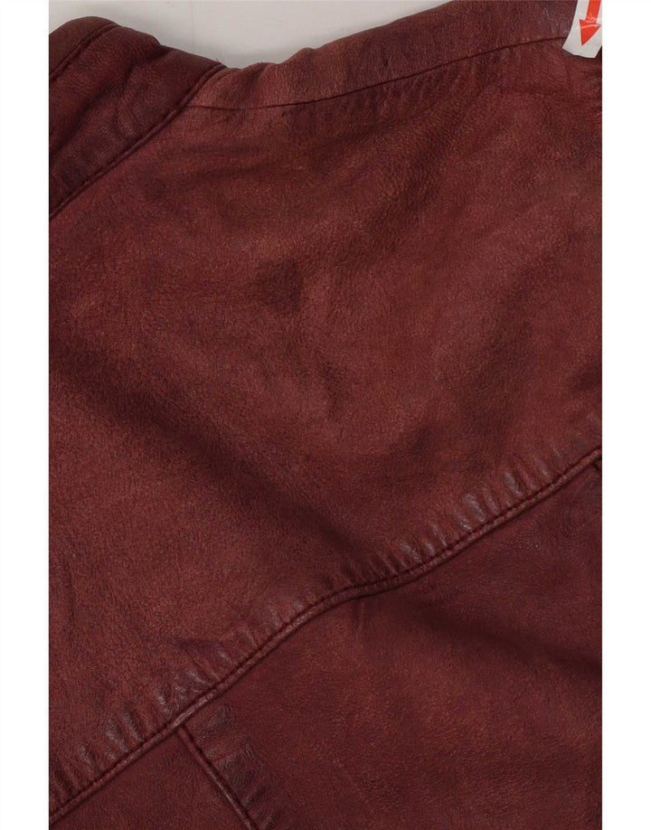 Veste en cuir femme Conbipel IT 44 Bordeaux moyen