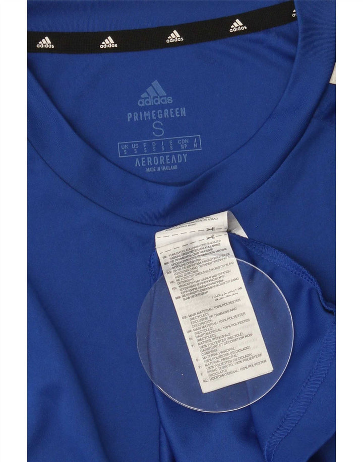 Adidas Hommes Aeroready T-Shirt Haut Petit Bleu Polyester