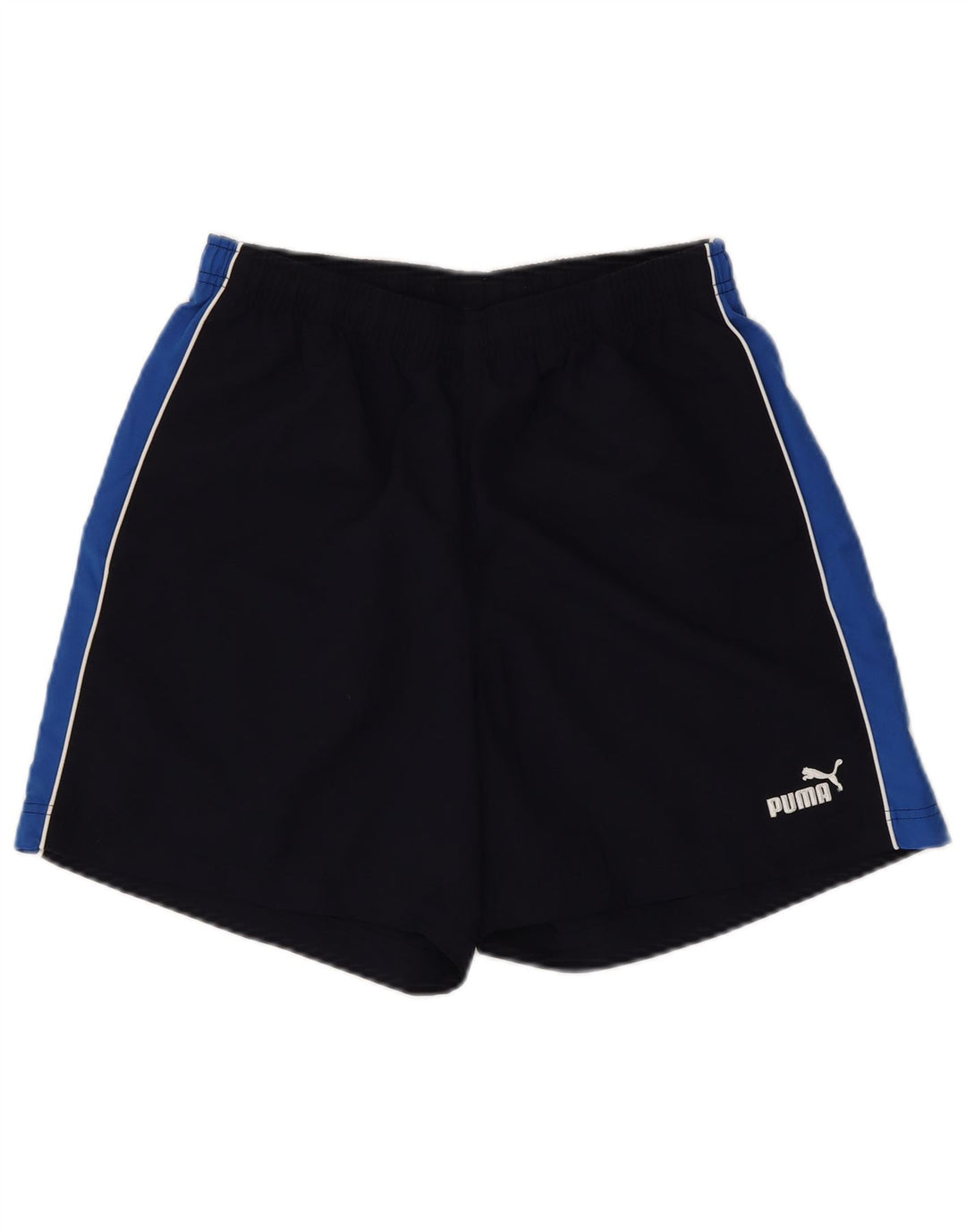 PUMA Short de Sport Homme Bleu Marine Moyen Polyester Colorblock
