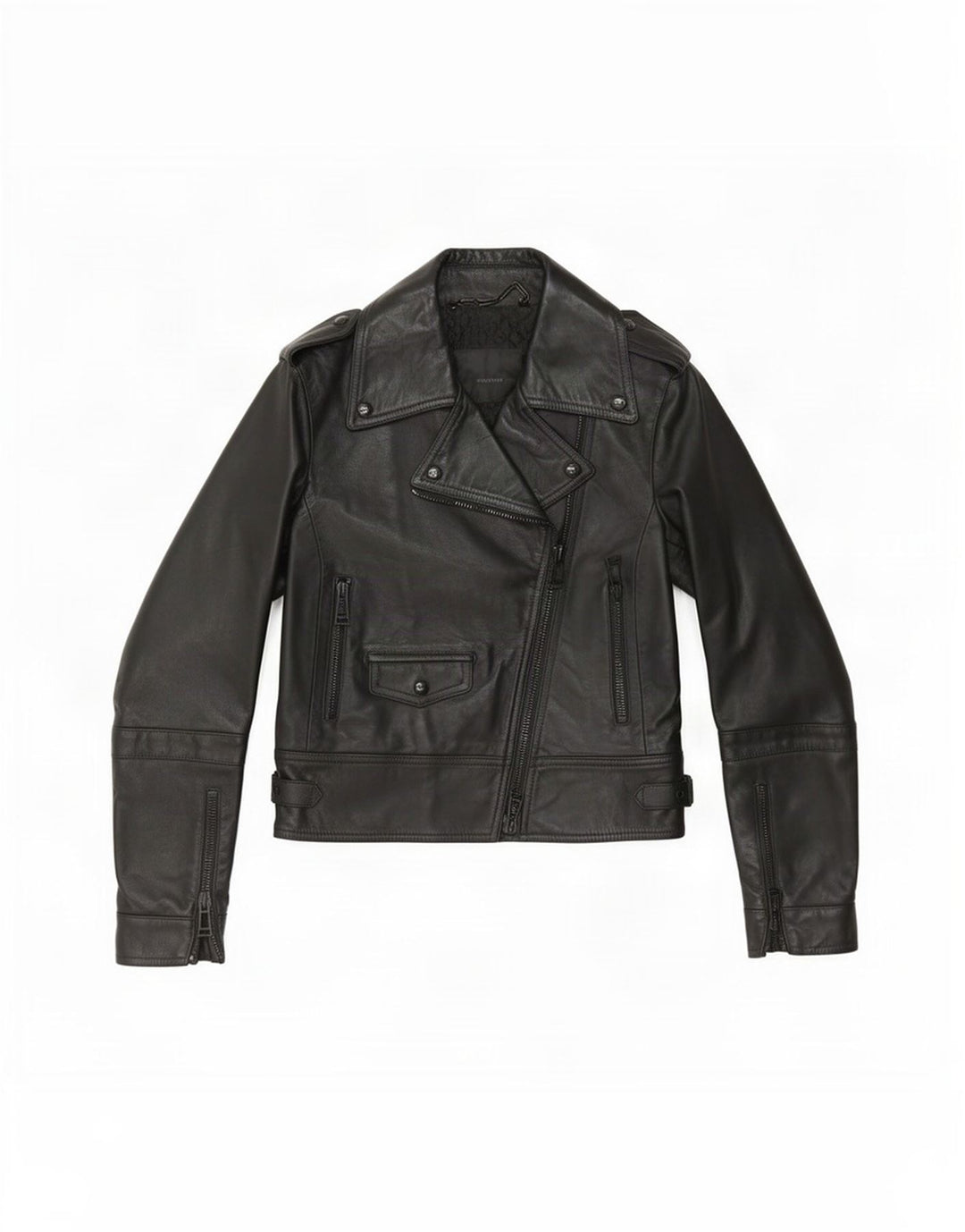Belstaff Veste de motard en cuir pour femme IT 38 XS Noir
