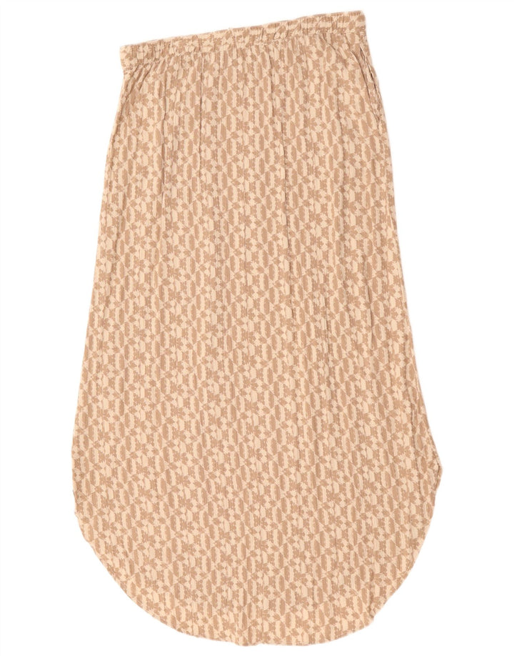 Eddie Bauer Jupe longue pour femme UK 14 Medium W30 Rayonne géométrique beige