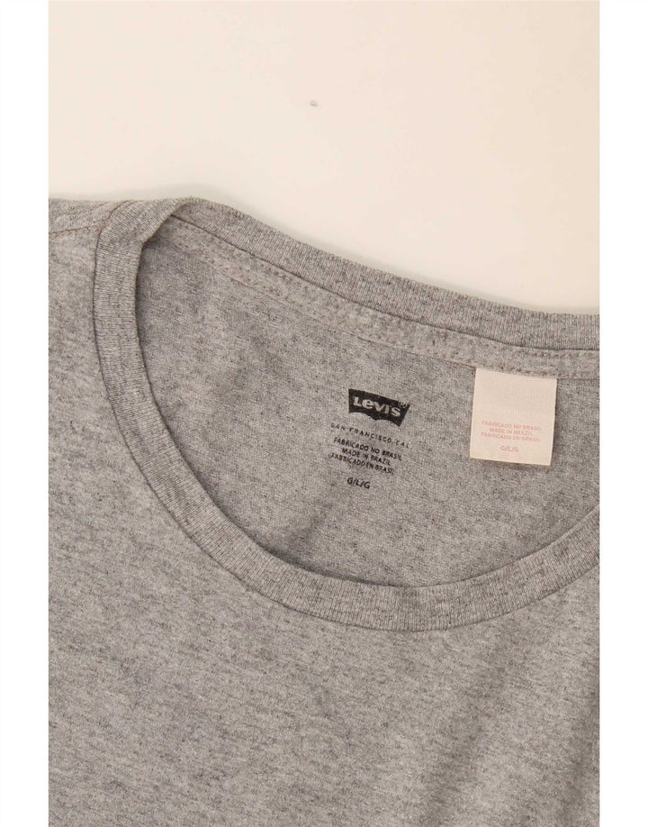 Levi's T-Shirt Top Homme Gris Moucheté Large