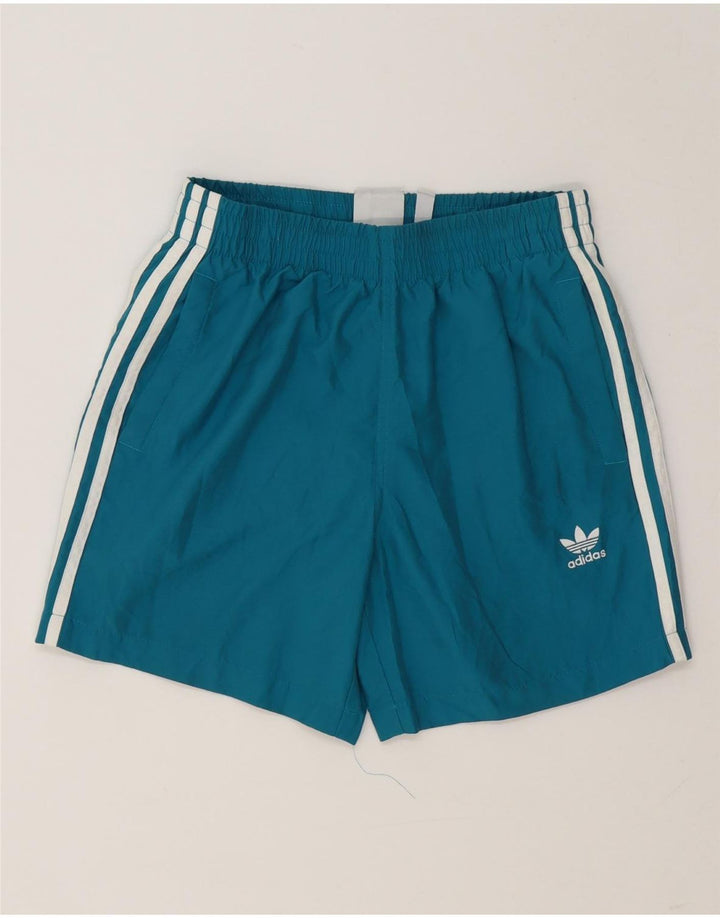 Adidas Short de sport pour femme UK 8 Petit Bleu Polyester