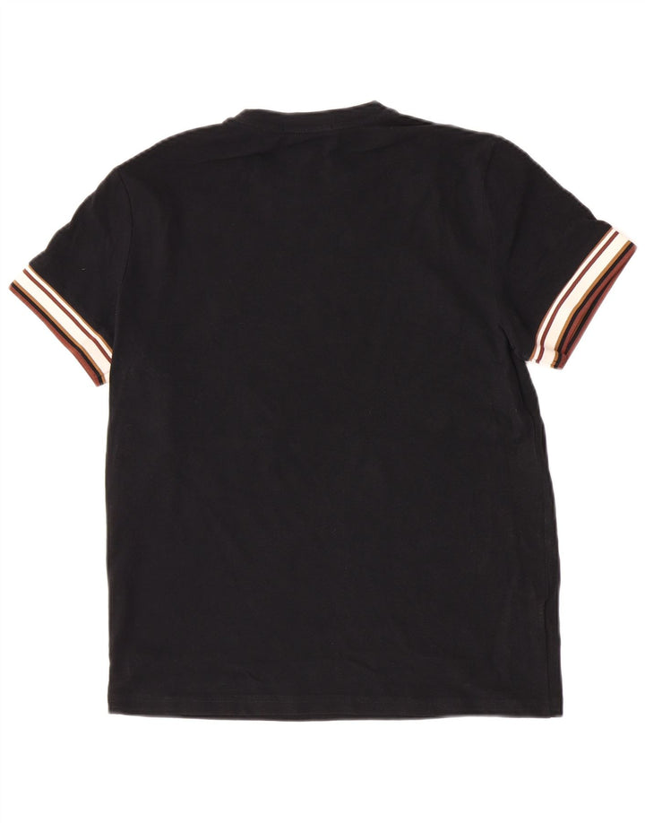 Fred Perry T-Shirt Homme Noir Moyen Coton Colorblock