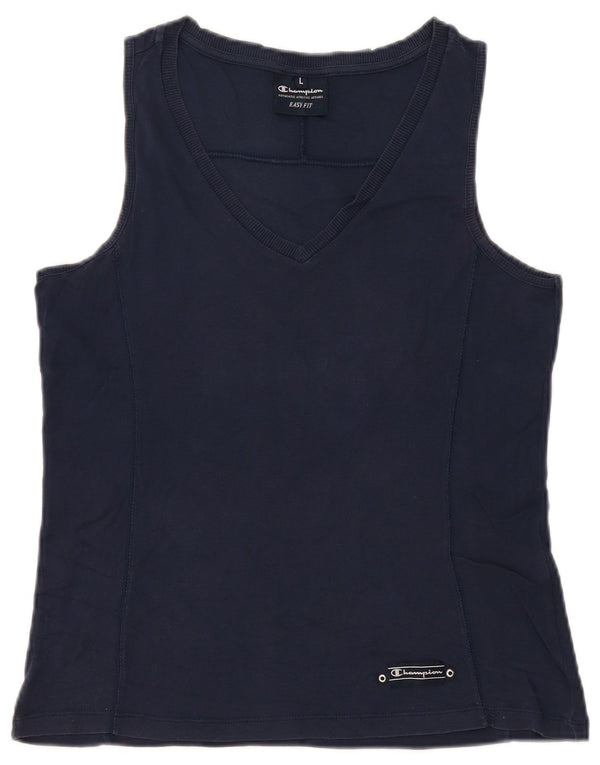Champion Débardeur Femme UK 14 Large Bleu Marine
