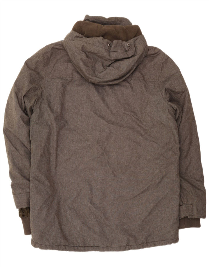 Mountain Warehouse Parka à capuche pour homme UK 40 Large Kaki Polyester