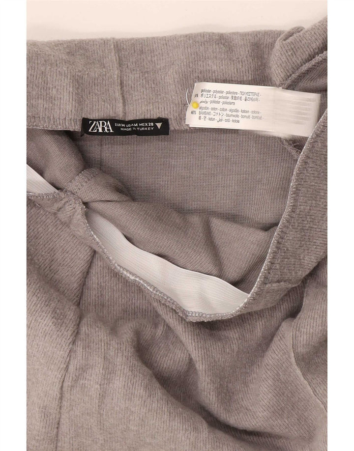 Jupe Midi Femme Zara Medium W28 Gris Moucheté Polyester