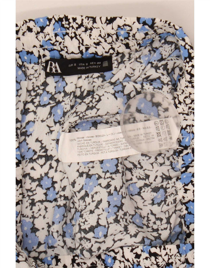 Zara Femme Hot Pants Small W26 Viscose Florale Multicolore