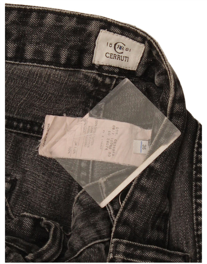 CERRUTI 1881 Jean droit homme W36 L30 coton noir
