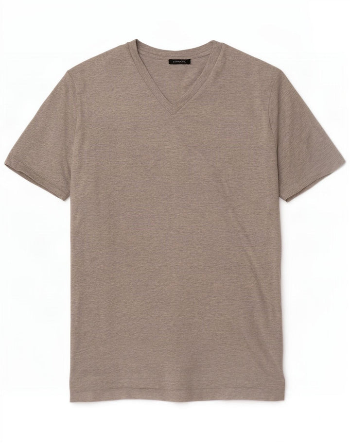 Diesel T-Shirt Top XL Gris Moucheté Homme