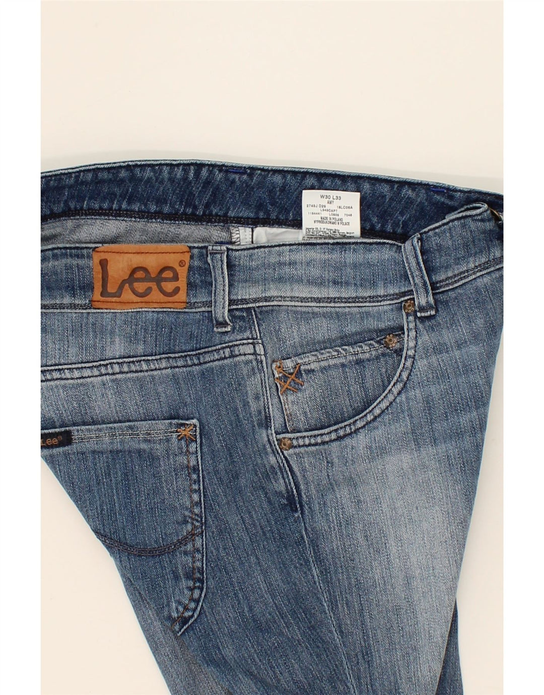 LEE Womens Amy Slim Jeans W30 L27 Blue Cotton Vintage Lee and Second-Hand Lee from Messina Hembry 
