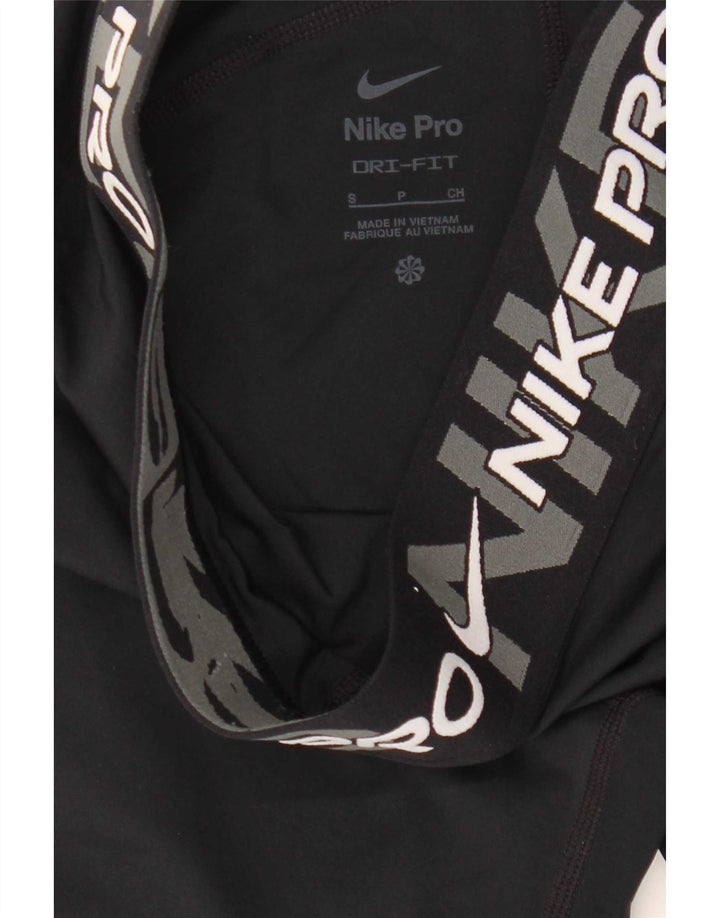 Nike Legging graphique Dri Fit pour femme UK 10 Small Noir Polyester