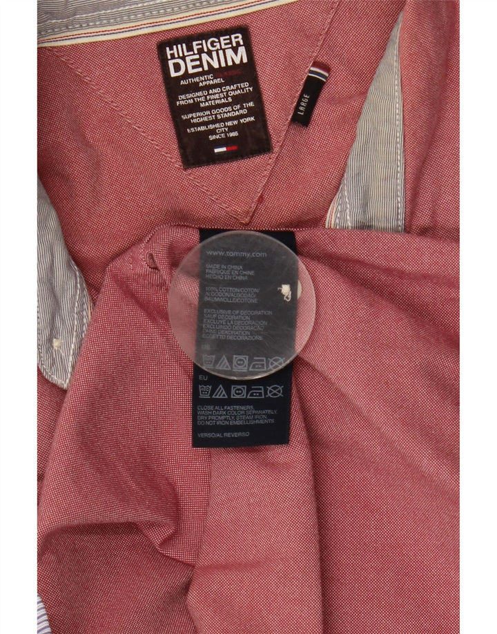 Tommy Hilfiger Chemise Homme Large Rose Coton