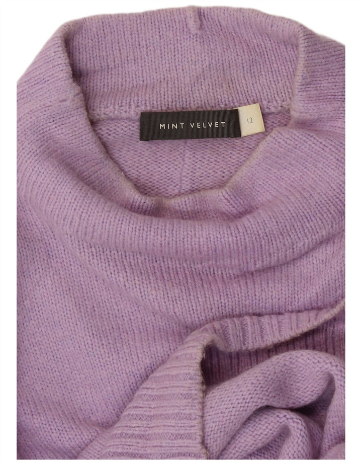 MINT VELVET Pull col roulé pour femme UK 12 Violet moyen Polyamide