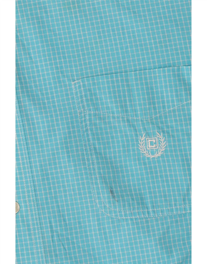Chaps Chemise Homme Easy Care XL Bleu Carreaux Coton