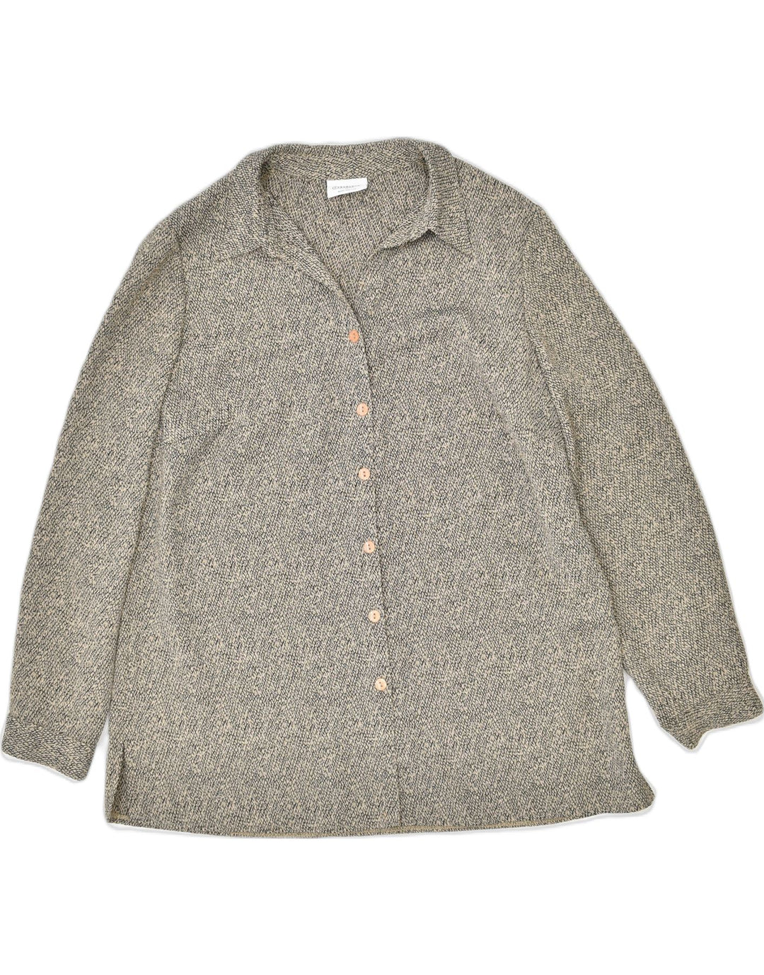 CANDA Womens Shirt UK 16 Large Grey Polyester | Vintage | Thrift | Second-Hand | Used Clothing | Messina Hembry 