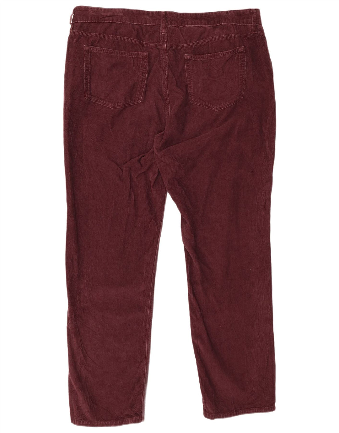 EDDIE BAUER Pantalon Boyfriend en velours côtelé pour femme US 18 2XL W38 L31 Bordeaux
