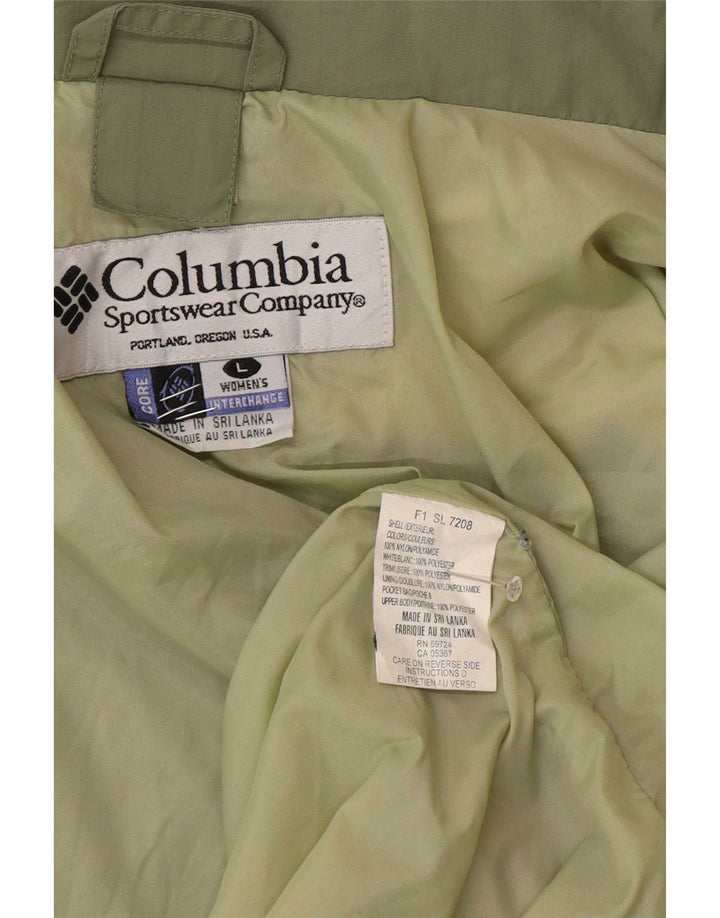 Columbia Veste de pluie coupe ample Interchange pour femme UK 16 Large Vert